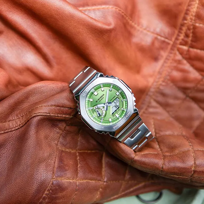 Casio G-Shock G-STEEL Green Dial Japan Men's Watch- GM-2110D-3A